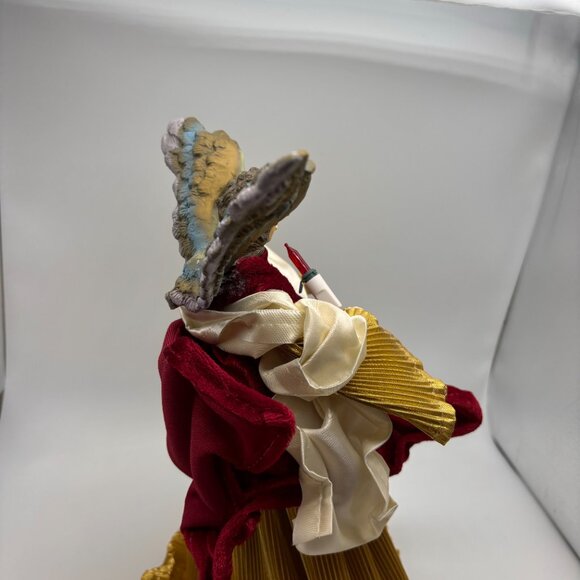 Vintage Christmas Angel Tree Topper Christmas Decor with Lights Not Working - Picture 8 of 16